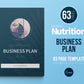 Nutritionist Business Plan Template | Nutrition Business Strategy | Dietitian | Business Proposal | Canva Template | Digital Business Plan