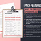 Nutrition Coach Client Intake Forms and Nutrition Trackers (Blush)