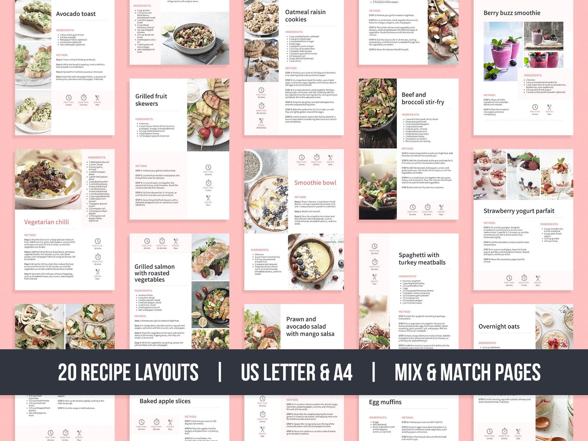 Recipe Book Template (Blush)