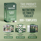 Nutritionist Business Plan Template | Nutrition Business Strategy | Dietitian | Business Proposal | Canva Template | Digital Business Plan