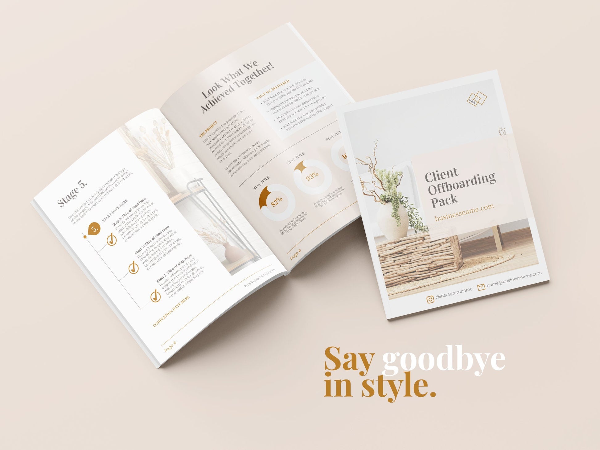 Client Goodbye Pack Template (Boho)