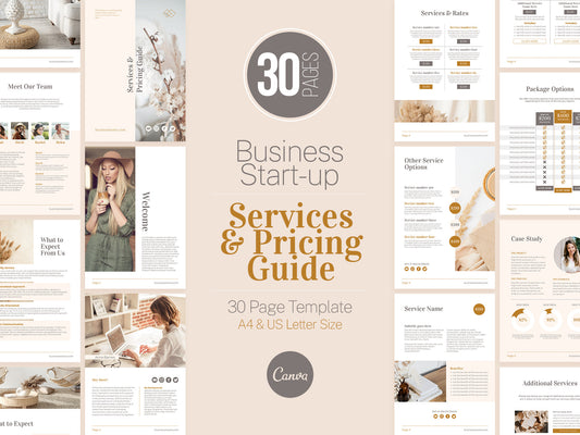 Services and Pricing Guide Template (Boho)