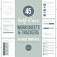 Self-Care Worksheets & Trackers (Duck Egg)