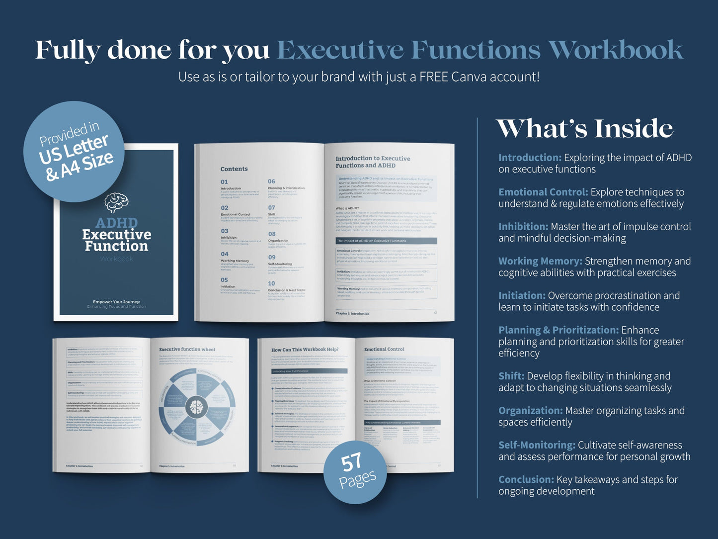 ADHD Executive Functions Workbook