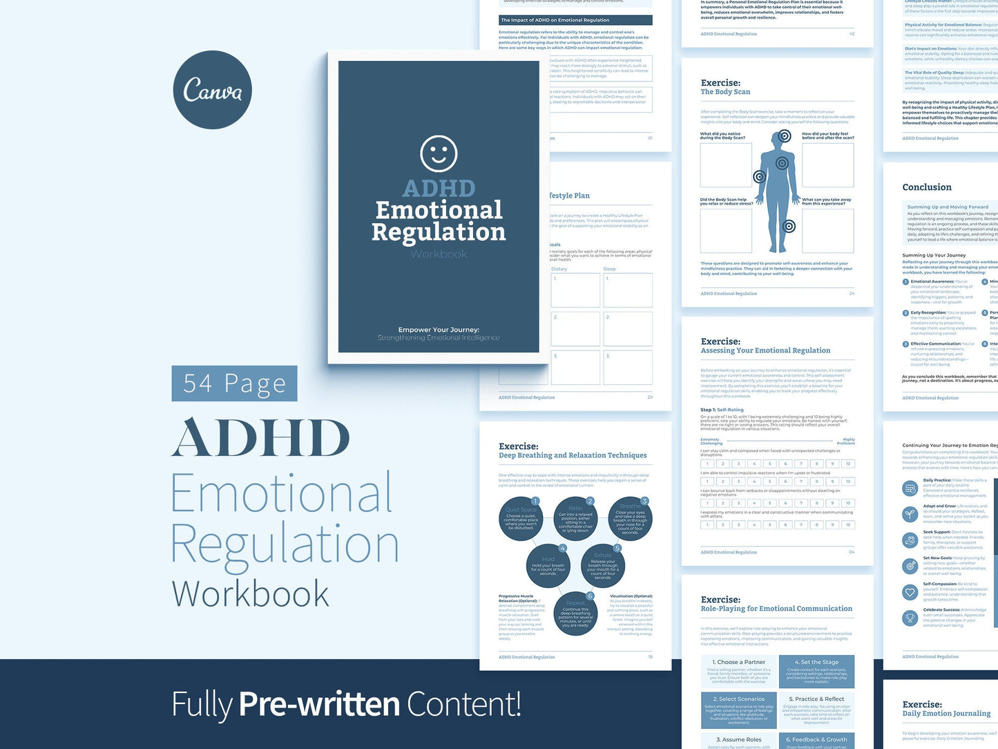 ADHD Emotional Regulation Workbook