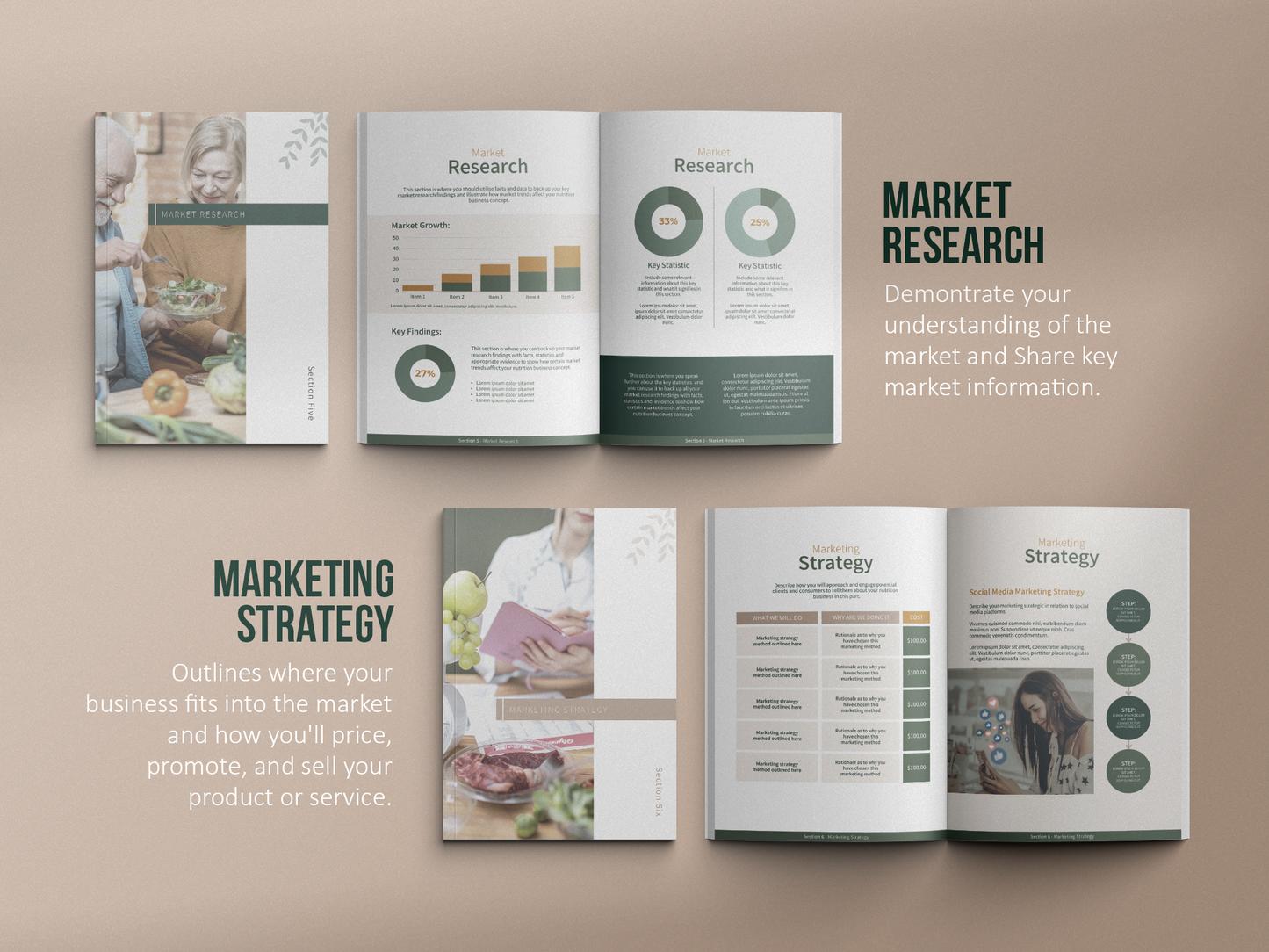 Nutritionist Business Plan Template (Nature)