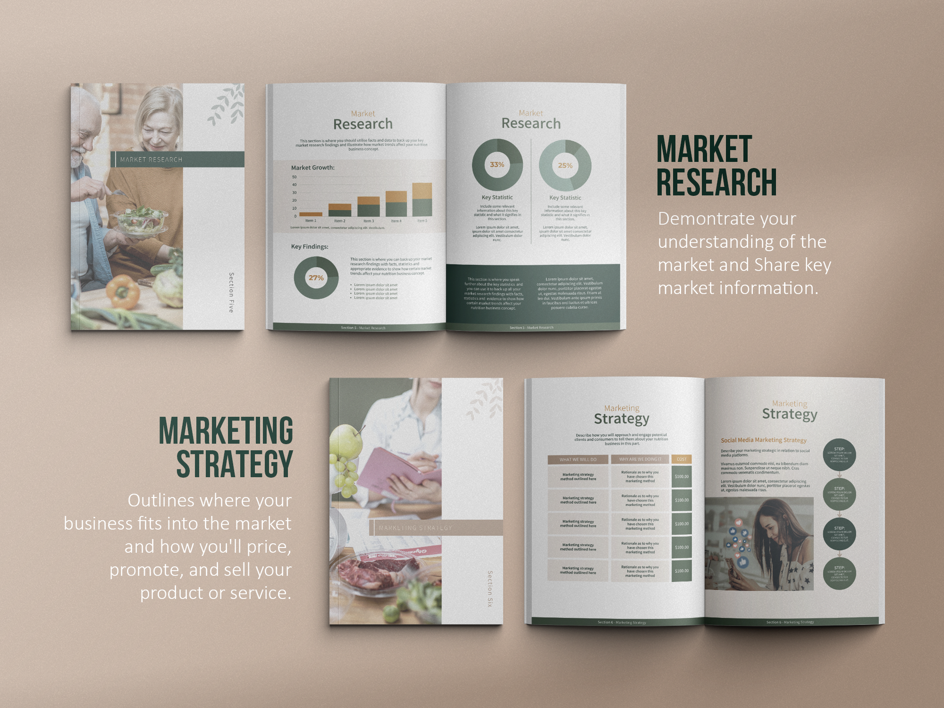 Nutritionist Business Plan Template (Nature)