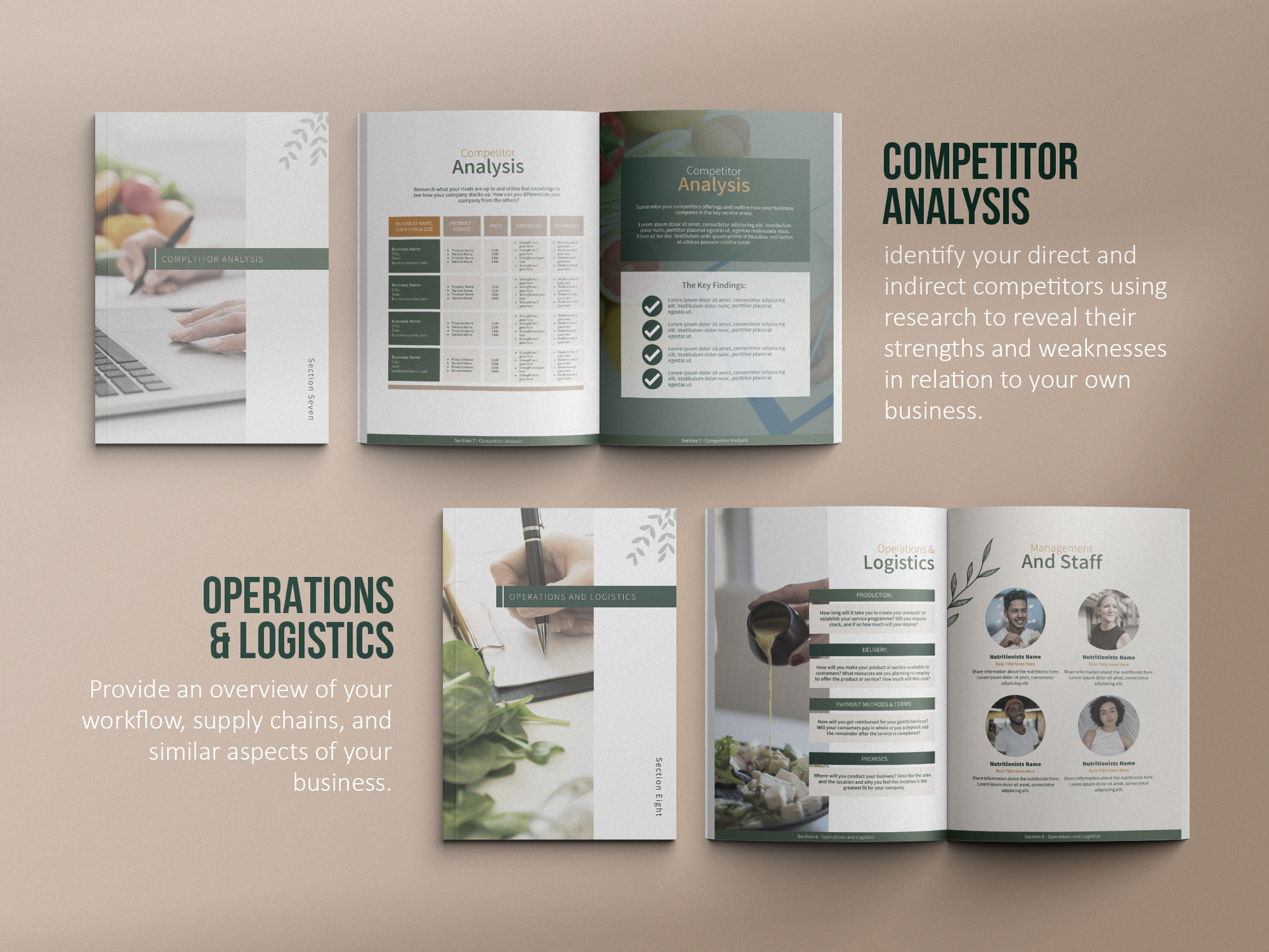 Nutritionist Business Plan Template (Nature)