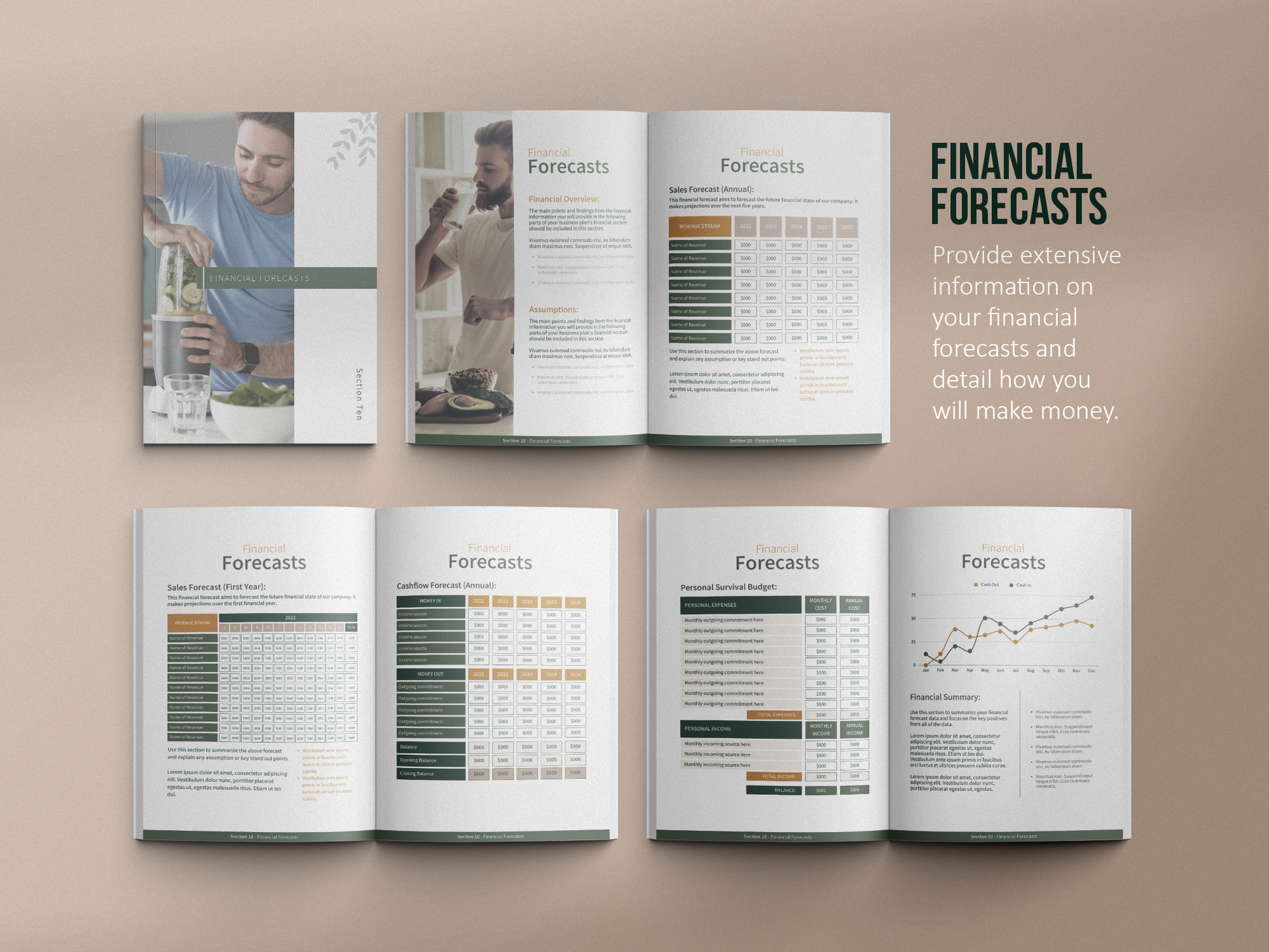 Nutritionist Business Plan Template (Nature)