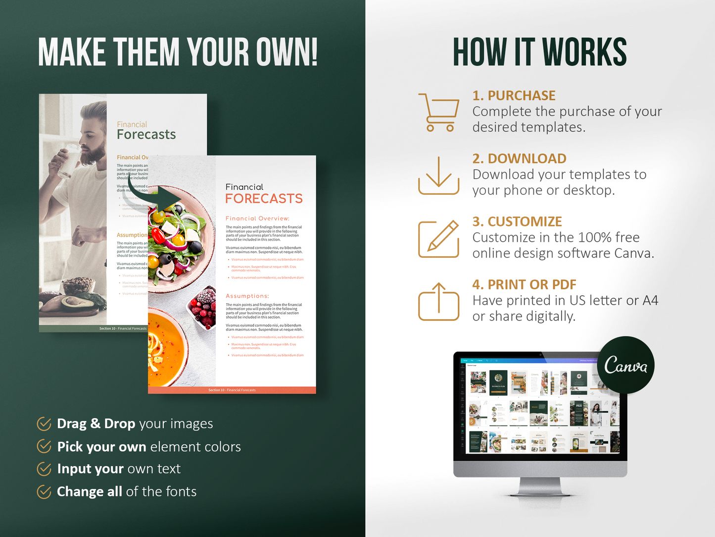 Nutritionist Business Plan Template (Nature)