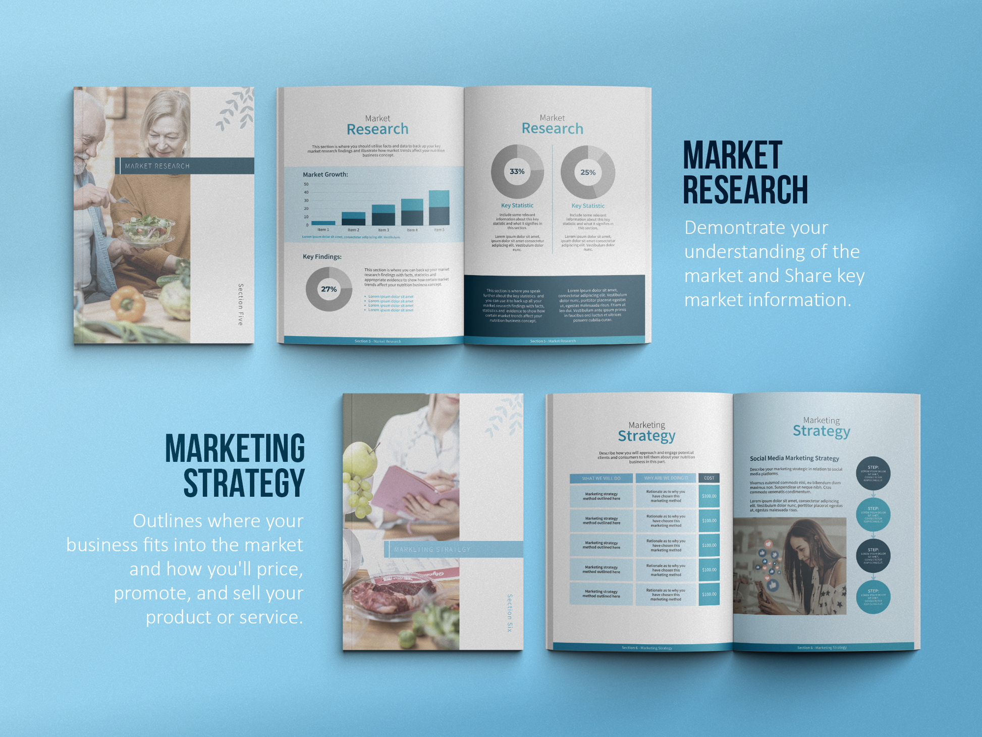 Nutritionist Business Plan Template (Sky)