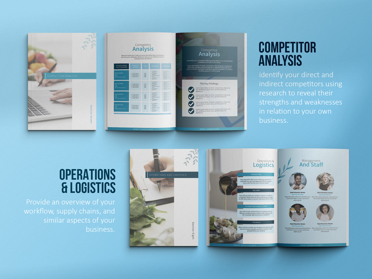 Nutritionist Business Plan Template (Sky)