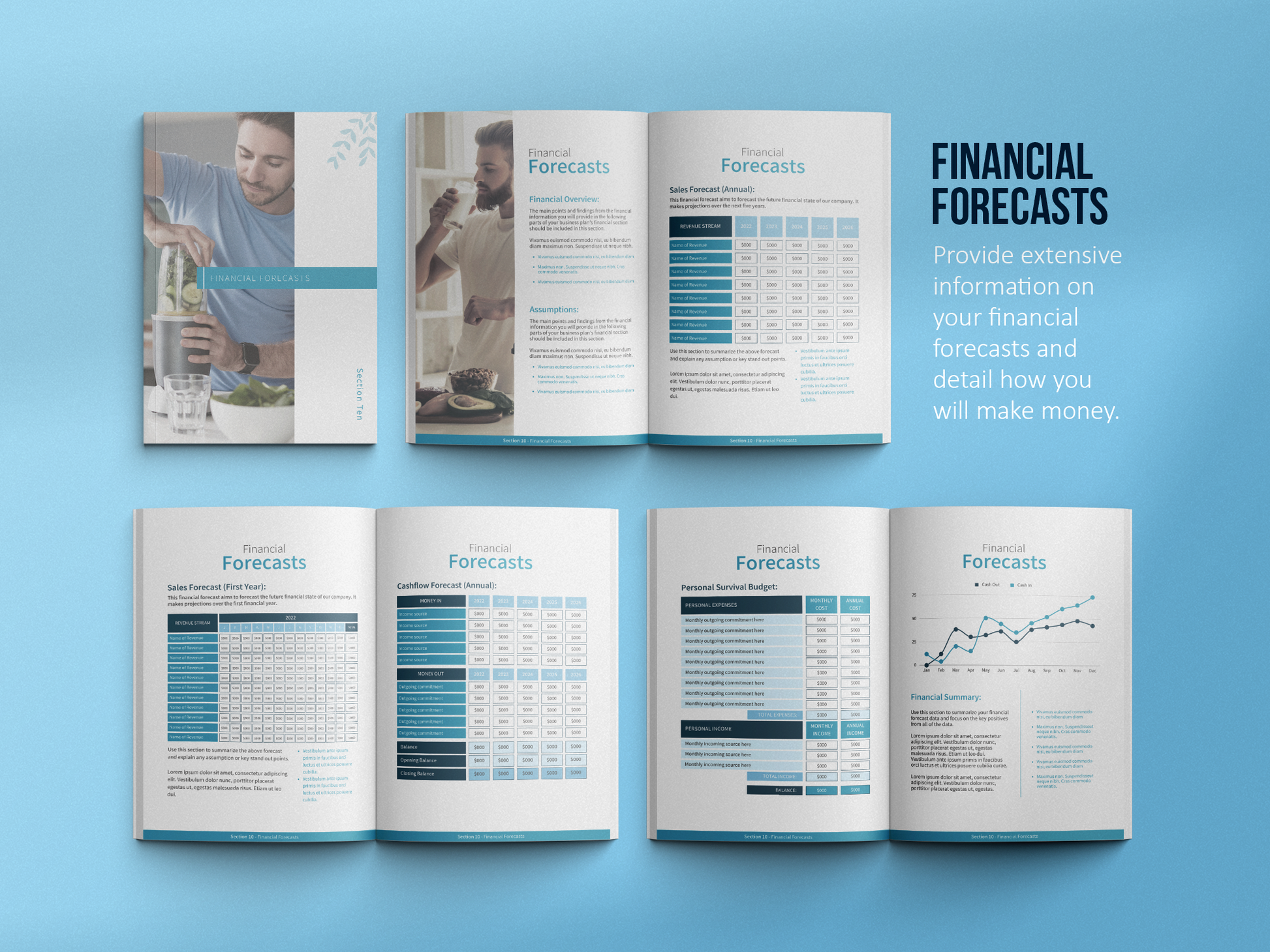 Nutritionist Business Plan Template (Sky)