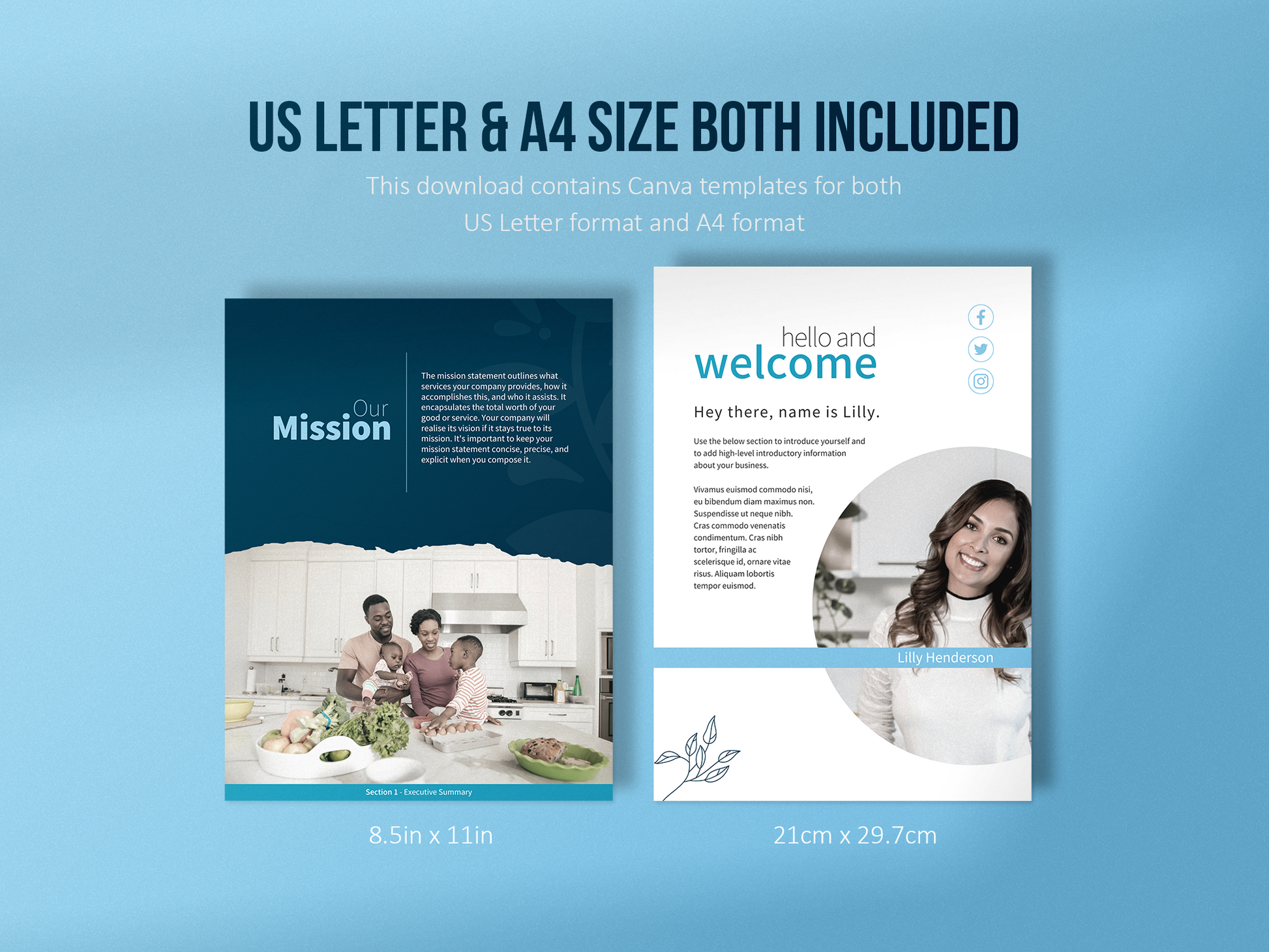 Nutritionist Business Plan Template (Sky)